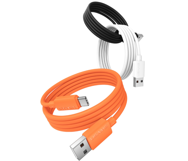 USAMS Kabel 3A Silicone Fast Charging USB-C biały - 1569102 - zdjęcie 2