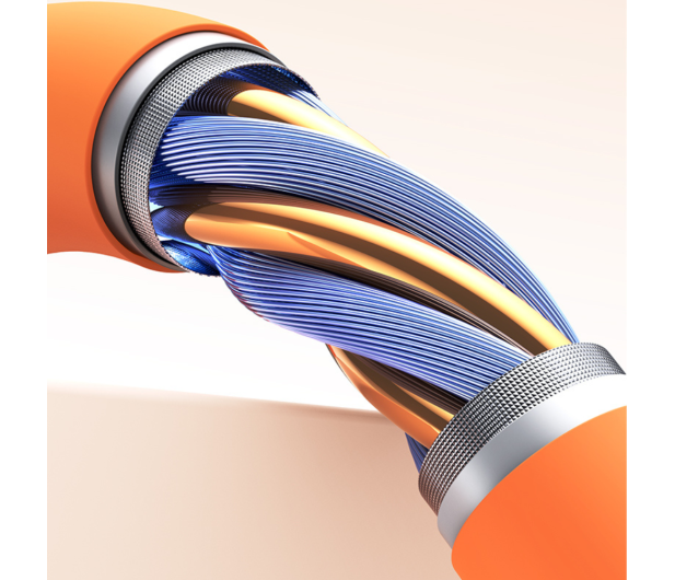 USAMS Kabel 3A Silicone Fast Charging USB-C pomarańczowy - 1569056 - zdjęcie 8