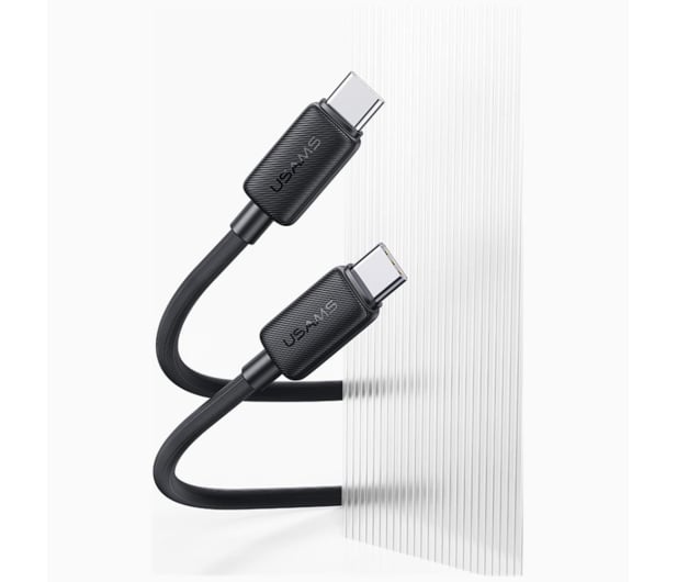 USAMS Kabel US-SJ691 60W USB-C do USB-C 1m czarny - 1569097 - zdjęcie 8