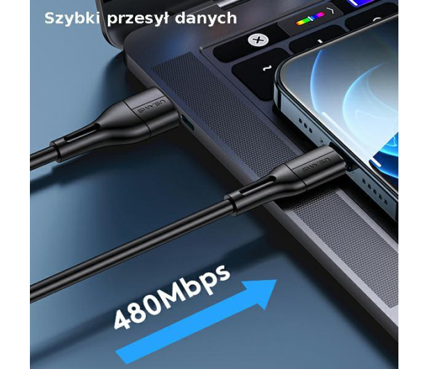 USAMS Kabel U68 USB-C 2A Fast Charge 1m niebieski SJ501USB03 - 1569025 - zdjęcie 6