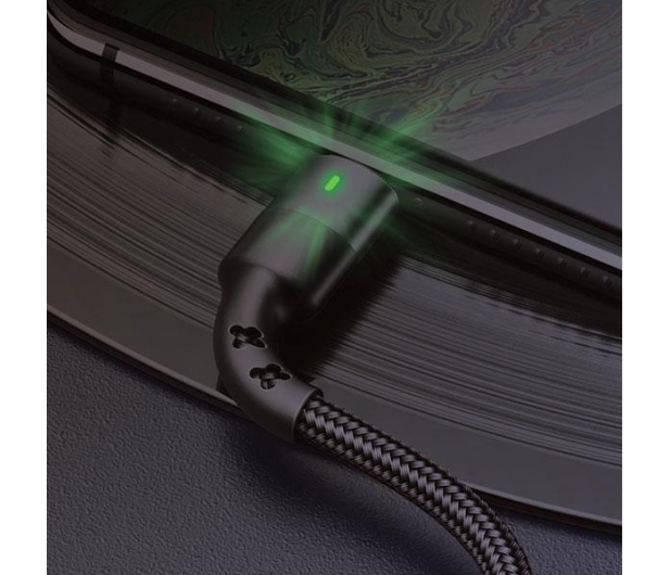 USAMS Kabel pleciony U26 USB-C 1m 3A Fast Charging czarny - 1569051 - zdjęcie 4