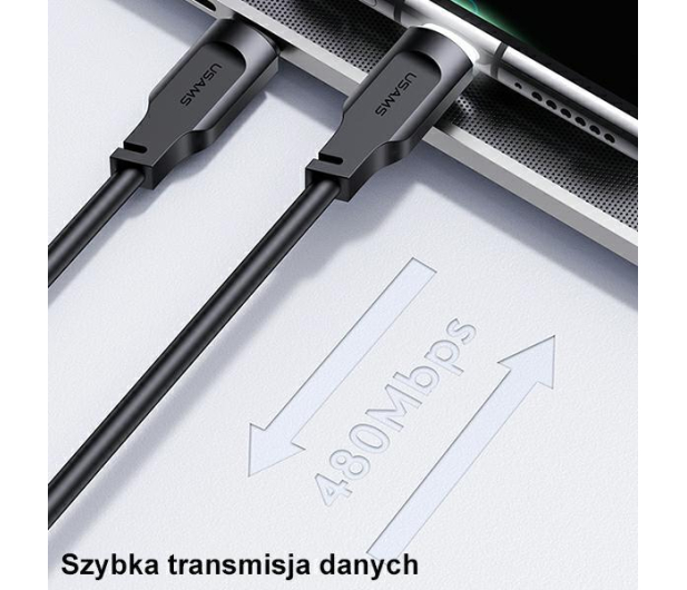 USAMS Kabel USB-C/USB-C 100W 1,2m Port Display zielony - 1569062 - zdjęcie 7