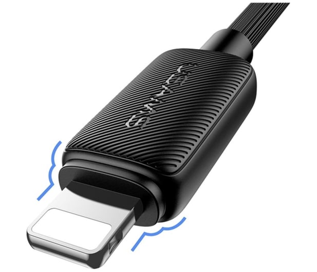 USAMS Kabel KY Series 2,4A USB-A do Lightning 1m czarny - 1569059 - zdjęcie 4