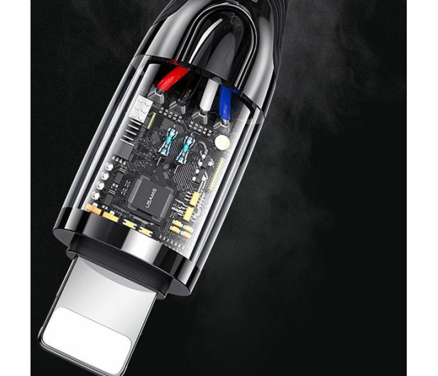 USAMS Kabel pleciony C/Lightning Smart Power-off 20W 1,2m zielony - 1568990 - zdjęcie 8