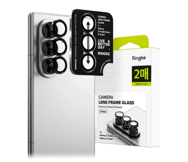 Ringke Camera Frame 2-Pack do Galaxy Z Fold 7 / 8 Ultra Black - 1571602 - zdjęcie