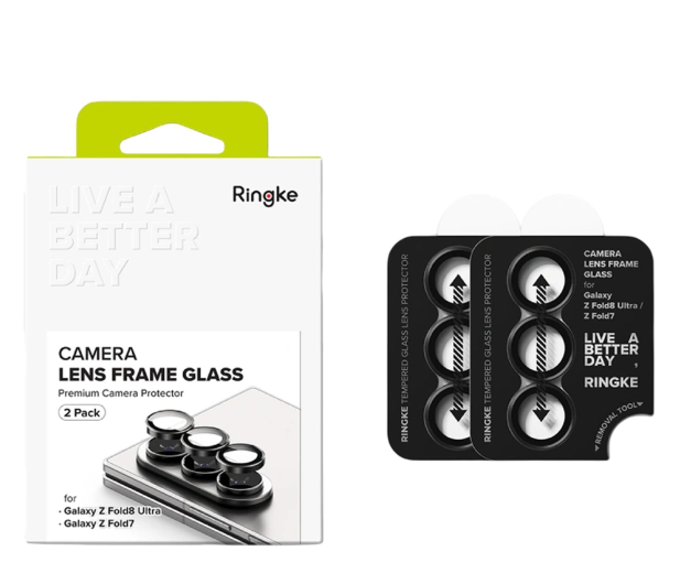 Ringke Camera Frame 2-Pack do Galaxy Z Fold 7 / 8 Ultra Black - 1571602 - zdjęcie 4