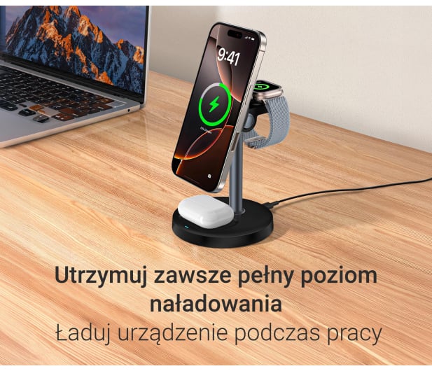 Silver Monkey Core MagCharger 3in1 Czarna - 1487256 - zdjęcie 5