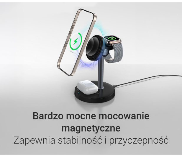Silver Monkey Core MagCharger 3in1 Czarna - 1487256 - zdjęcie 8