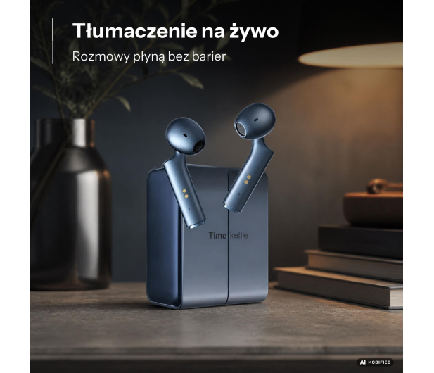 TimeKettle Słuchawki Tłumaczące W4 niebieske - 1571394 - zdjęcie 3
