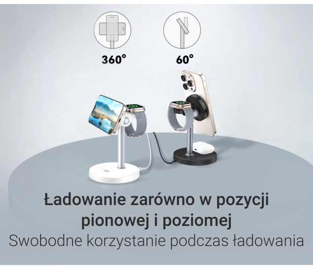 Silver Monkey Core MagCharger 3in1 Biała - 1487257 - zdjęcie 7
