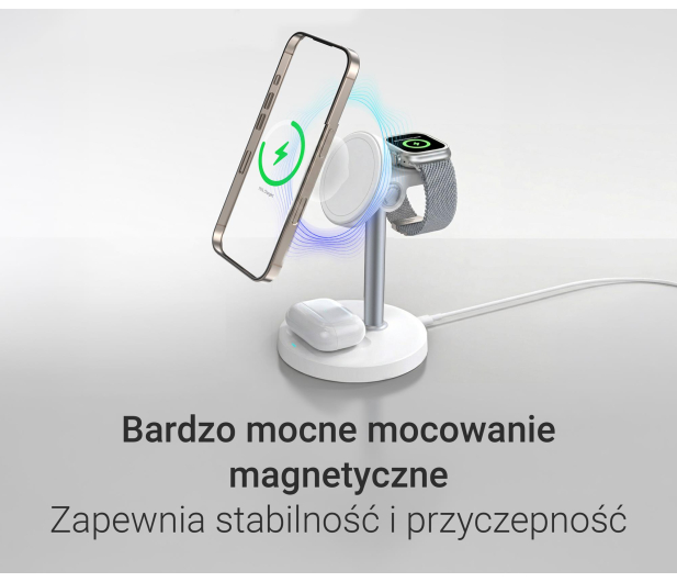 Silver Monkey Core MagCharger 3in1 Biała - 1487257 - zdjęcie 8