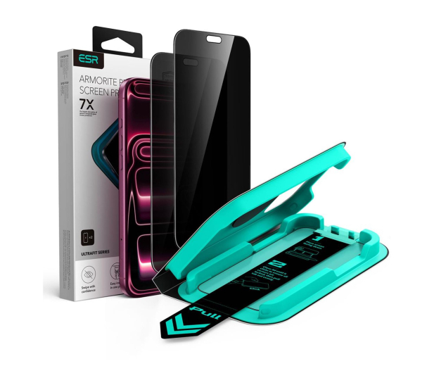 ESR Szkło Prywatyzujące Ultrafit Armorite Tempered Glass 2-Pack - 1586926 - zdjęcie
