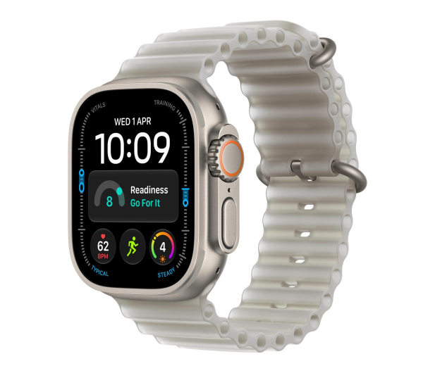 Apple 49mm Translucent Grey Ocean Band - Natural Titanium Finish - 1594219 - zdjęcie 2