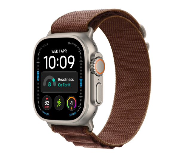 Apple 49mm Burgundy Alpine Loop - Medium - Natural Titanium Finish - 1594214 - zdjęcie 2