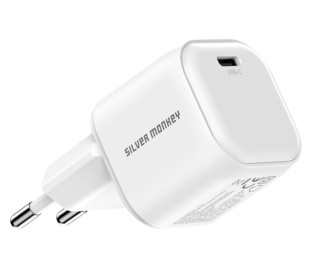 Silver Monkey Ładowarka GaN Smart Uno 100W Biała - 1572479 - zdjęcie