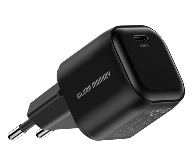 Silver Monkey Ładowarka GaN Smart Uno 100W Czarna - 1572478 - zdjęcie