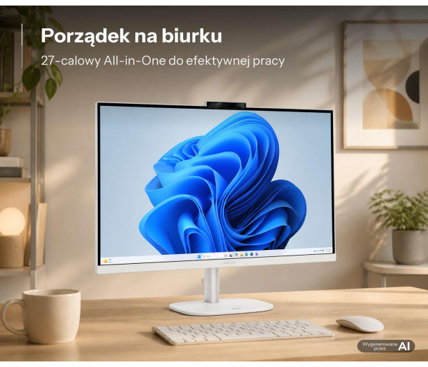 HP OmniStudio AIO 27 Ryzen 5-40/8GB/512/Win11 120Hz Biały - 1594736 - zdjęcie 8