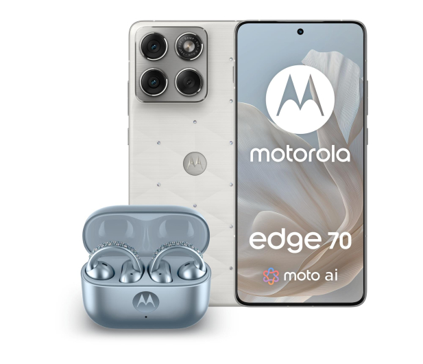 Motorola edge 70 5G 12/512GB Cloud Dancer Swarovski + Moto Buds Loop - 1598219 - zdjęcie