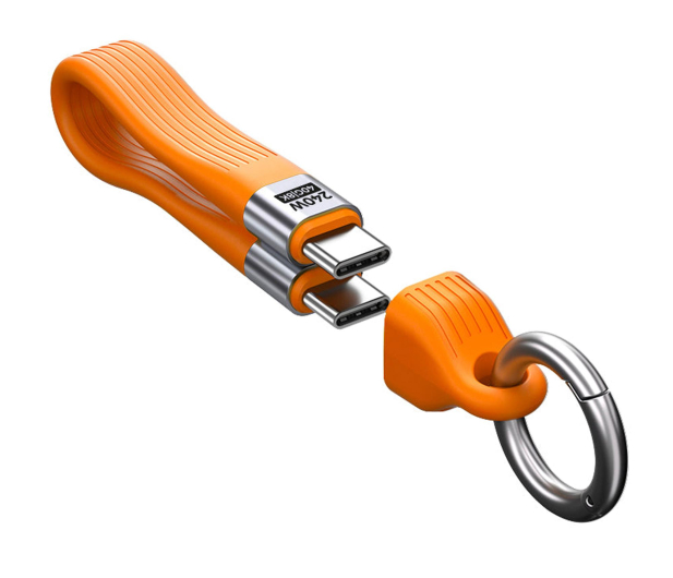 Mobile Origin Keychain Cable 40Gbps 8K USB-C CB17 240W Orange - 1590341 - zdjęcie 2