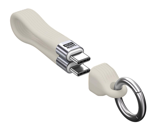 Mobile Origin Keychain Cable 40Gbps 8K USB-C CB17 240W White - 1590342 - zdjęcie 2