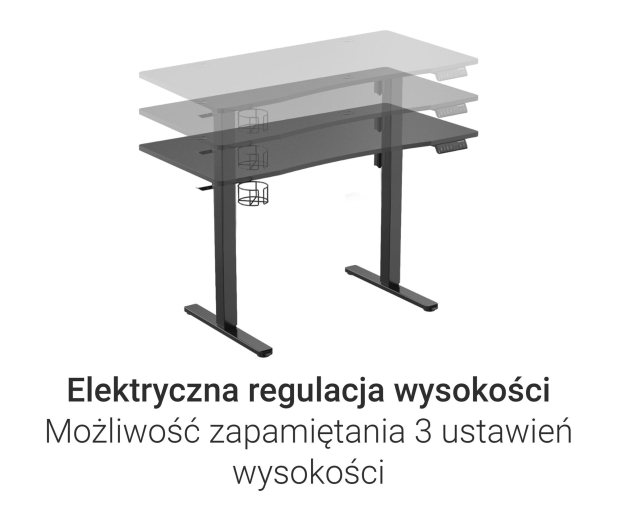 Silver Monkey Biurko elektryczne ED-120 black - 1162803 - zdjęcie 4