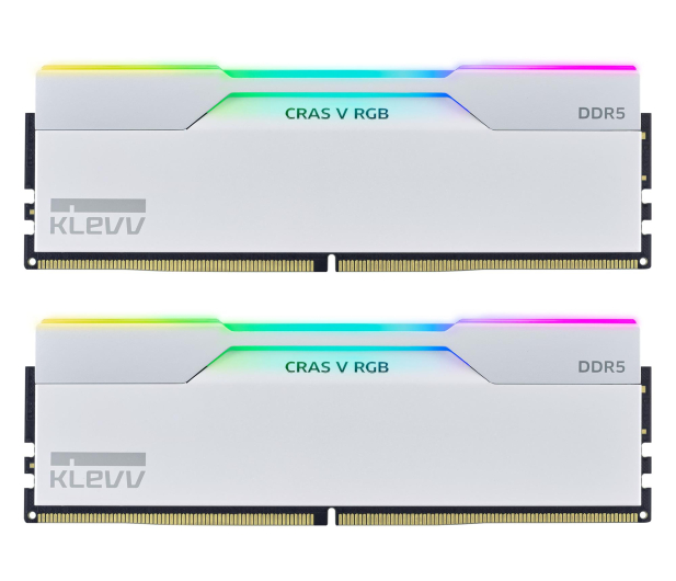KLEVV 32GB (2x16GB) 6400 CL32 Cras V White RGB - 1580888 - zdjęcie