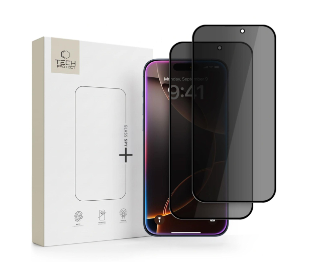 Tech-Protect Szkło Prywatyzujące Glass Spy+ 2-Pack Do Iphone 18 Pro - 1586928 - zdjęcie