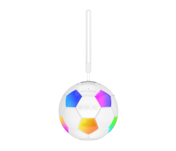 MusicMate Głośnik Bluetooth MM-SB40-W FootballWave LED - 1588291 - zdjęcie