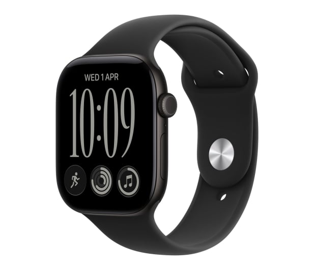 Apple Watch 12 42/Czarny Alu/Czarny Pasek S/M GPS - 1594046 - zdjęcie