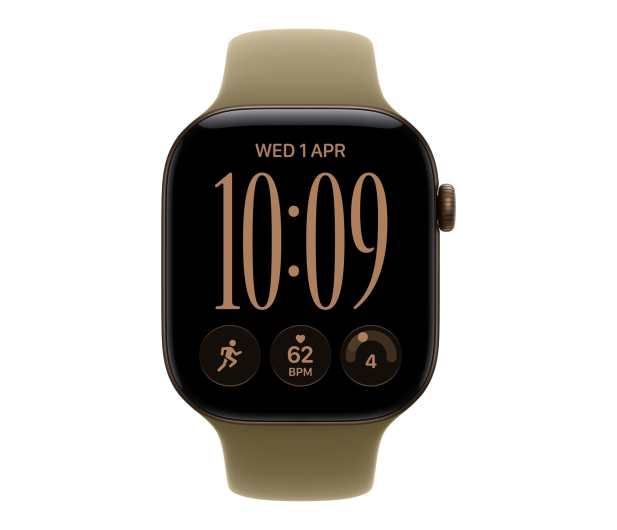 Apple Watch 12 42/Ciemny brąz Alu/Oliwkowy Pasek M/L GPS - 1594051 - zdjęcie 2
