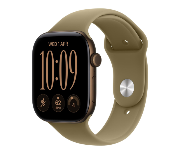Apple Watch 12 42/Ciemny brąz Alu/Oliwkowy Pasek M/L GPS - 1594051 - zdjęcie