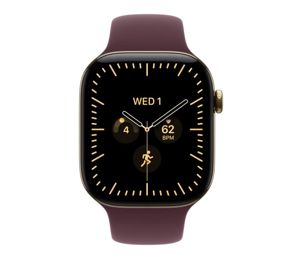 Apple Watch 12 46/Żywe złoto Tytan/Burgundowy Pasek S/M 5G - 1594086 - zdjęcie 2