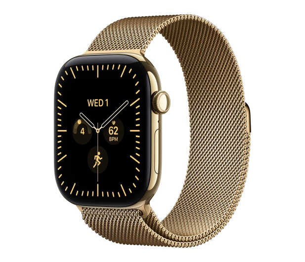 Apple Watch 12 46/Żywe złoto Tytan/Żywe złoto Mediolańska S/M 5G - 1594088 - zdjęcie