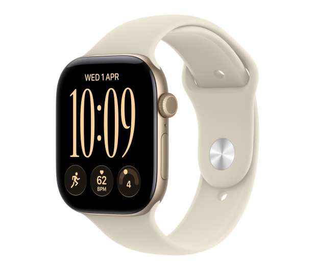 Apple Watch 12 46/Jasne złoto Alu/Piaskowy Pasek M/L GPS - 1594057 - zdjęcie