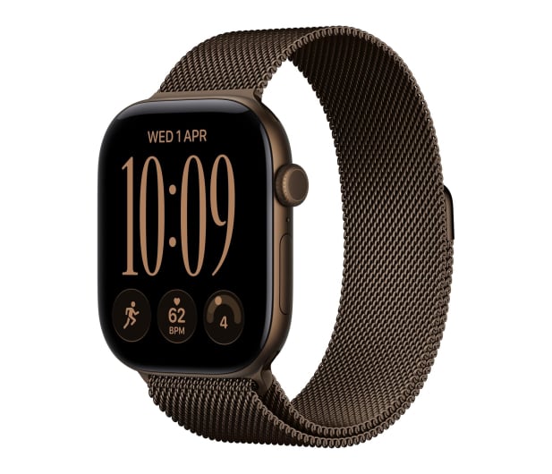 Apple Watch 12 42/Ciemny brąz Alu/Ciemny brąz Mediolańska GPS - 1594100 - zdjęcie