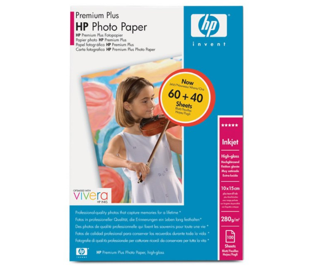 HP Prem.+ High-gloss Photo (10x15 280g) 100szt. - 31771 - zdjęcie