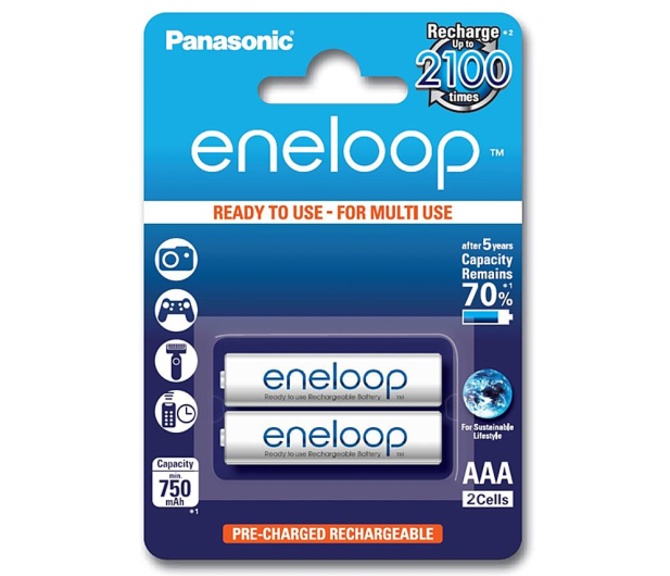 Panasonic Eneloop R03/AAA 750mAh (2szt.) Blister  - 210457 - zdjęcie