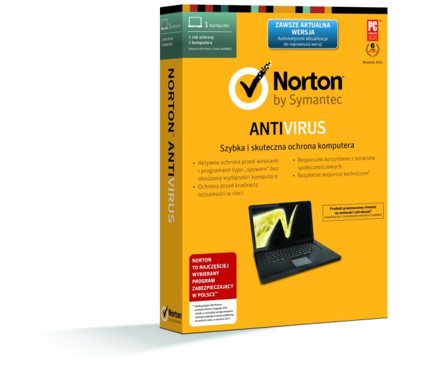Symantec Norton AntiVirus PL 1st. (12m.) BOX - 158094 - zdjęcie