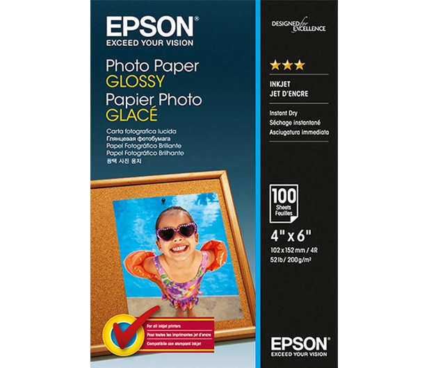 Epson Photo Glossy Paper 10x15 cm (4x6") (100 ark.) - 207253 - zdjęcie