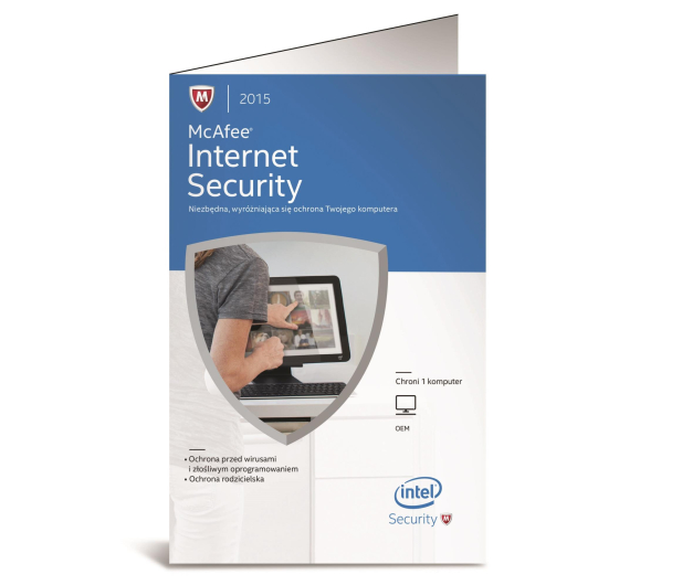 McAfee Internet Security 2015 PL OEM (1st. / 12m.)  - 202018 - zdjęcie