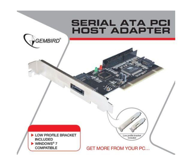 Gembird SATA 1.0 x3 + ATA na PCI (RAID, std i low-profile) - 172862 - zdjęcie 5