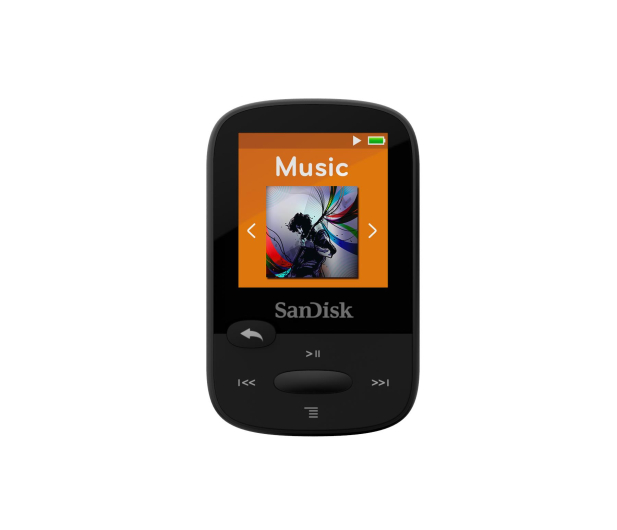 SanDisk Clip Sport 8GB czarny (słuchawki, FM, LCD) - 173419 - zdjęcie