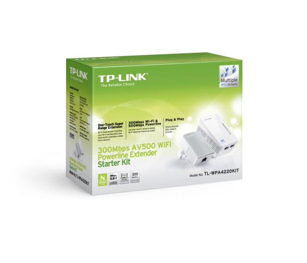 TP-Link TL-WPA4220 KIT PowerLine LAN+WiFi 500Mb/s (2 szt) - 180652 - zdjęcie 3