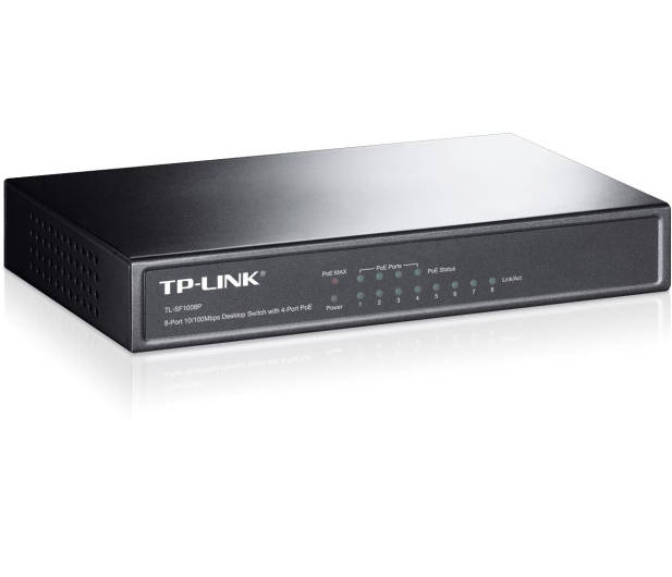 TP-Link 8p TL-SF1008P (8x10/100Mbit, 4xPoE) - 51082 - zdjęcie 2