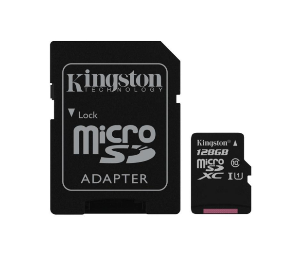 Kingston 128GB microSDXC Class10 zapis 10MB/s odczyt 45MB/s - 263205 - zdjęcie 3