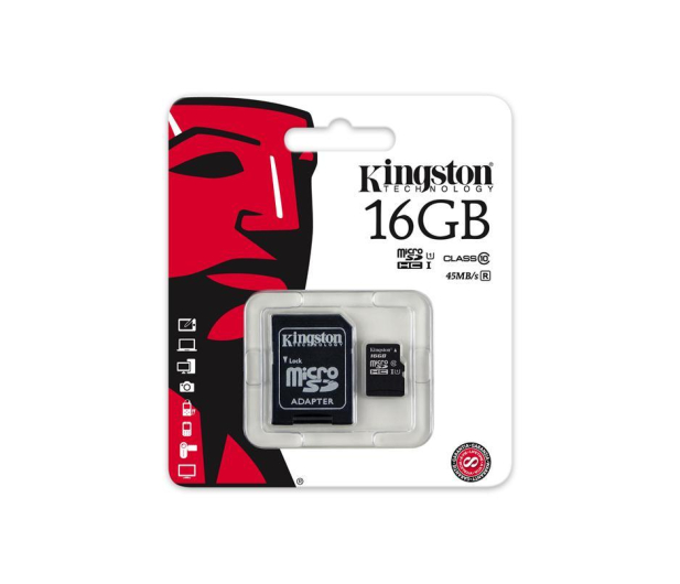 Kingston 16GB microSDHC Class10 zapis 10MB/s odczyt 45MB/s - 263186 - zdjęcie 4