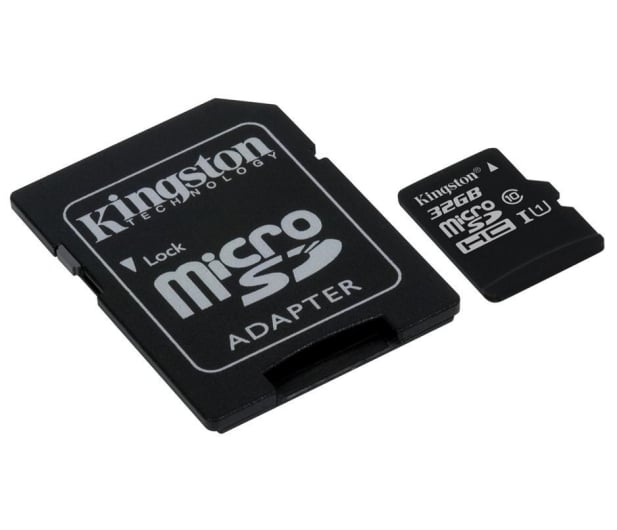 Kingston 32GB microSDHC Class10 zapis 10MB/s odczyt 45MB/s - 263195 - zdjęcie 2