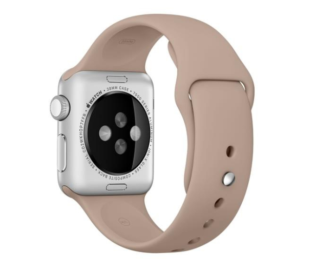 Apple Silikonowy do Apple Watch 38 mm orzechowy - 273639 - zdjęcie