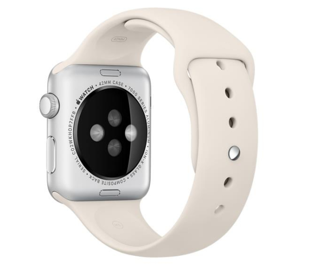 Apple Silikonowy do Apple Watch 42 mm alabastrowy - 273659 - zdjęcie