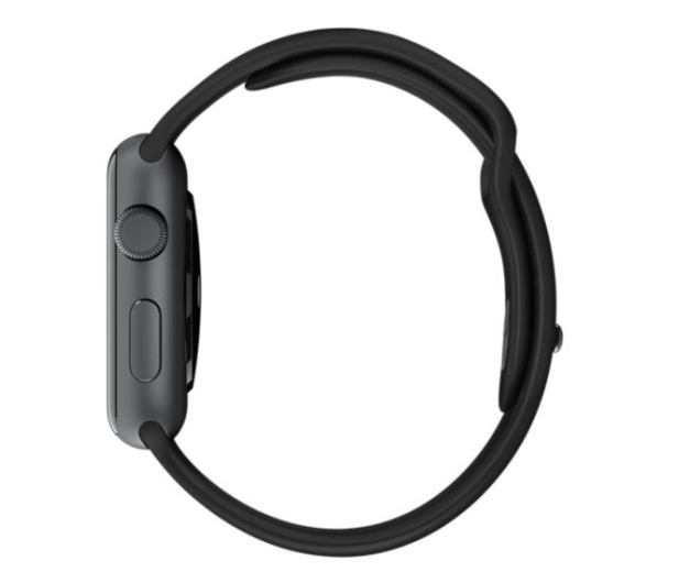 Apple Silikonowy do Apple Watch 42 mm czarno-szary - 273655 - zdjęcie 4